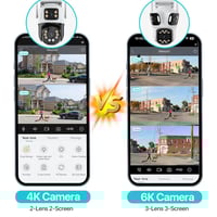 كاميرا أمان K6 PTZ لاسلكية