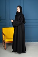 عباية كلوش ساده كريب