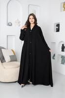 عبايه كلوش راقيه بتدخيله ازرار اماميه كم ضيق