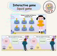 لعبة تفاعلية (لعبة الحبار) النسخة الإنجليزية ppt