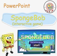 لعبة تفاعلية مفرغة(سبونج بوب)النسخة الإنجليزيةppt