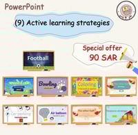 ٩ استراتيجيات التعلم النشط (النسخة الإنجليزية) ppt