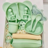 هدية ادوات طعام مولود/ قابل للتخصيص/ الوان متعددة...