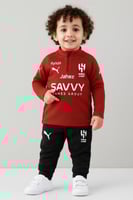 طقم تمارين الهلال اطفال الاحمر الجديد 2025-2026-ال...