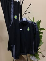 طقم نادي النصر الاسود الجديد2025 جاكيت وسروال طويل