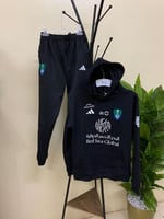 طقم الاهلي بلوفر مع سروال طويل لون اسود