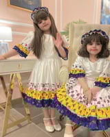 فستان انيق بطبقات الشالكي