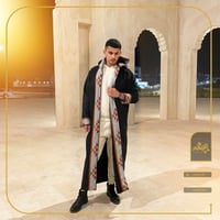 فروة رجالي مخملية سدو رصاصي واسود -النجم