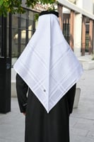 شماغ التاج ابيض بلاك