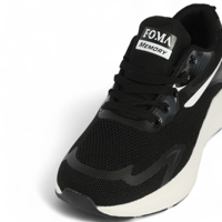 حذاء رياضي كاجوال نسائي مع رباط بجوانب ملونة