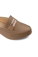 حذاء كعب متوسط طبي انيق ومريح بلمعة مفتوح من الخلف...