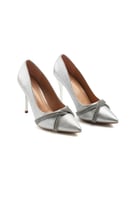 حذاء كلاسيكي سهرة أنيق بمقدمة مدببة مزينة بأحجار ل...