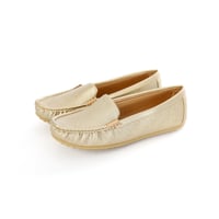 حذاء فلات طبي كاجوال مغلق بلمعة مزخرف ومزود بقطعة...