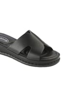 حذاء صيفي طبي أنيق فلات بمقدمة عريضة بدون لمعة