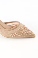 حذاء كلاسيكي سهرة أنيق بمقدمة مدببة مصنوعة من شبكة...