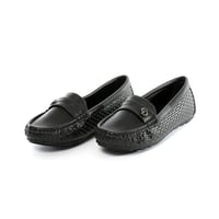 حذاء فلات طبي كاجوال مغلق يتوسطه حزام جلدي مزود بق...