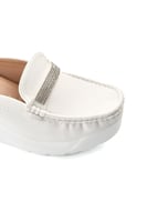 حذاء كعب عالي طبي انيق مفتوح من الخلف يتوسطه شريط...