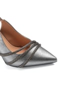 حذاء كلاسيكي سهرة أنيق بمقدمة مدببة مزينة بأحجار ل...