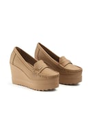 حذاء كعب عالي طبي سابو بدون لمعة مغلق من الخلف يتو...