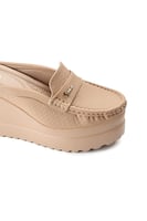 حذاء كعب عالي طبي سابو مفتوح بشريط جلدي على جوانبه...