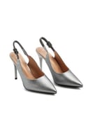 حذاء كلاسيكي سهرة أنيق بمقدمة مدببة و كعب عالِ و إ...