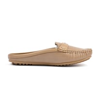 حذاء فلات طبي نسائي مفتوح من الخلف مزود بشريط جلدي...