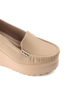 حذاء كعب عالي طبي سابو مغلق من الخلف بلمعة خفيفة ب...