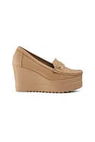 حذاء كعب عالي طبي سابو بدون لمعة مغلق من الخلف يتو...