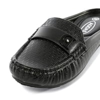 حذاء فلات طبي نسائي مفتوح من الخلف مزود بشريط جلدي...