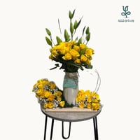 استند فازة الورد الافر مع ليليوم كزبلانكا