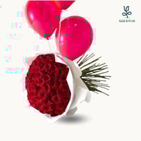 بوكية ورد جوري احمر