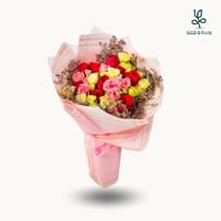 بوكية ورد طبعي مكس