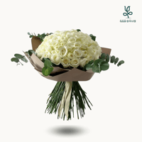 باقة ورد جوري ابيض