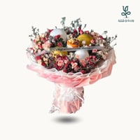 باقة ورد مع كيك شنك