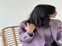 بليزر عباه مبطنة موف فاتح