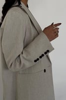 عباية بليزر .. بيج فاتح كتان