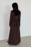 عباية بليزر مبطن بني كلاسيك .. بازارر كلاسيك