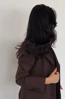 عباية بليزر مبطن بني كلاسيك .. بازارر كلاسيك