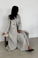 عباية بليزر .. بيج فاتح كتان