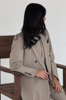 بليزر عباية بيج مقلم