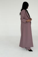 بليزر عباه مبطنة لون بنك بتحديد اسود