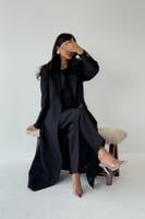 بدلة رسمية ( سديري مع بنطلون ) فقط اسود سادة