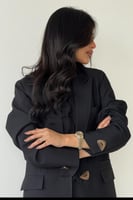 بدلة رسمية ( سديري مع بنطلون ) فقط اسود سادة