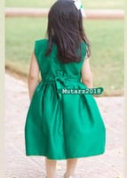 فستان اليوم الوطني(ابيض مع اخضر)