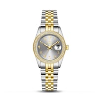 ساعة نسائية فاخرة ستيل لونين مينا رصاصيEV2242