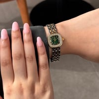 ساعة نسائيه ستيل لونين مينا اخضر LOD06001