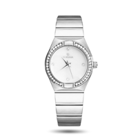 ساعة نسائية ستيل لونين مينا رصاصي02151