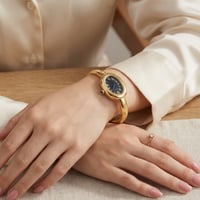 ساعة كاتر ذهبي مينا اسود 1160-02