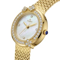 ساعة نسائية فاخرة ستيل ذهبي AK5870