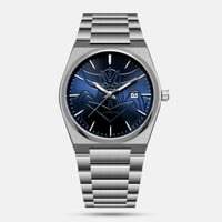 ساعة جرانديزر بسيبر ستيل فضي ومينا ازرق LOD2072